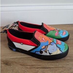 Pokemon Ground Up Charizard Blastoise Venusaur Slip On Sneakers Kids Size 6 NWT